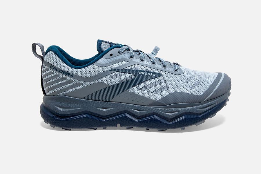 Brooks Caldera 4 Men Footwear & Trail Running Shoes Blue BKS751380